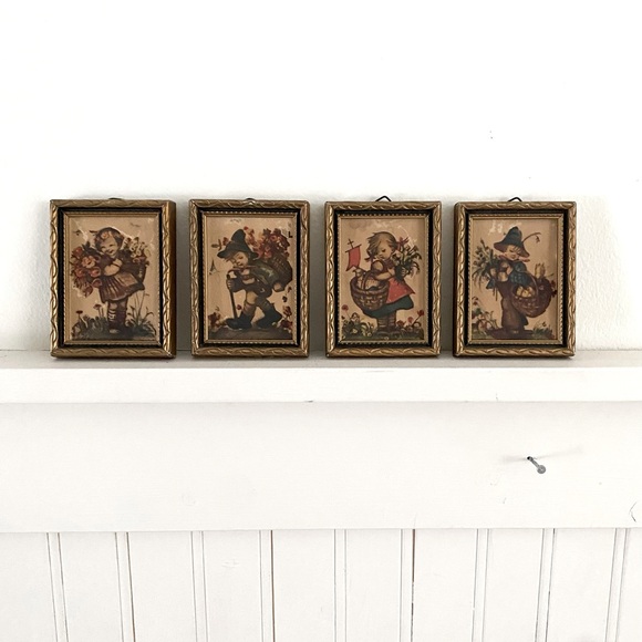 HUMMEL Vintage Lot of 4 Miniature HUMMEL Pictures West Germany Collectibles. - Picture 1 of 13